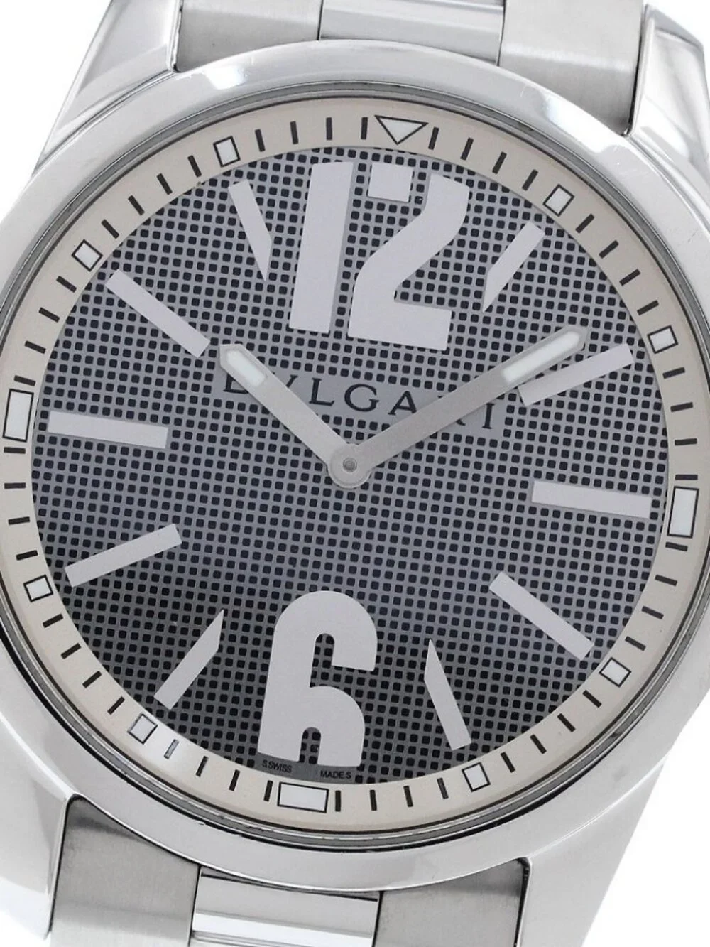 BVLGARI Solo tempo ST42S gray Dial Quartz Men's Watch_958340
